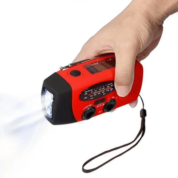 1746506428035 Radio de Emergencia Compacta 2000mAh - Linterna, Power Bank, Carga Solar y Dinamo