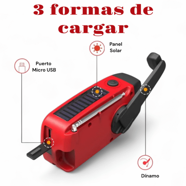 Photoroom-20250506_005845 Radio de Emergencia Compacta 2000mAh - Linterna, Power Bank, Carga Solar y Dinamo